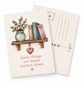 Ansichtkaart – Some things are better written down