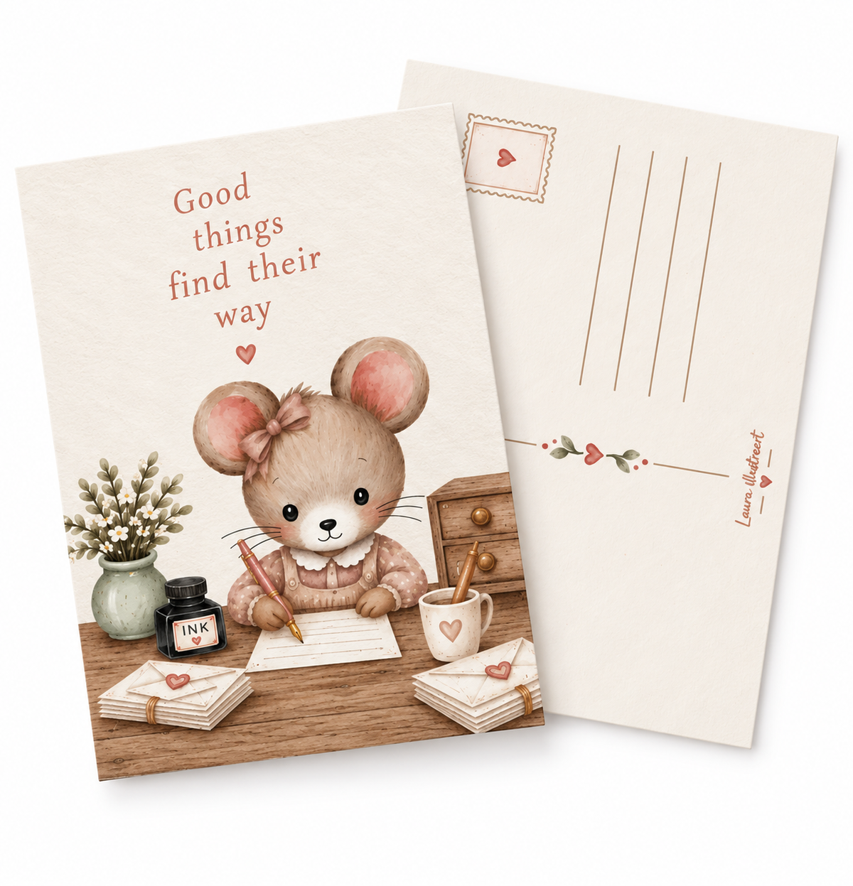 Ansichtkaart – Good Things Find Their Way