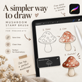 GRATIS | Mushroom stamp brush voor Procreate