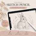 Procreate schetspotlood - Digitaal bestand