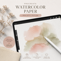 Procreate watercolor paper - Digital file